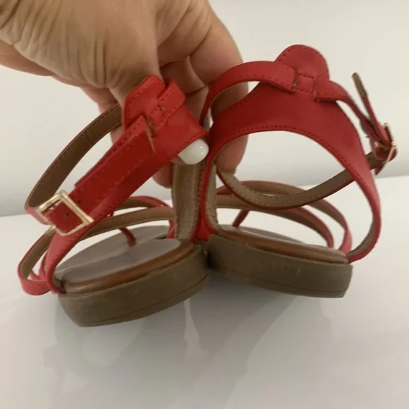 ModCloth Red Strappy Sandals size 10 - Picture 9 of 12